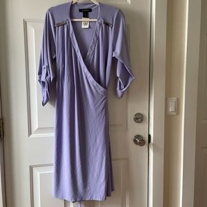 Ashley Stewart purple Wrap-Dress size 14/16